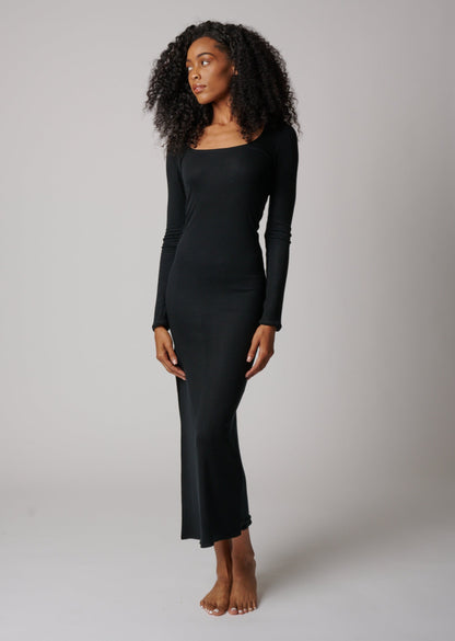 BAL HARBOR LONG SLEEVE RIB DRESS