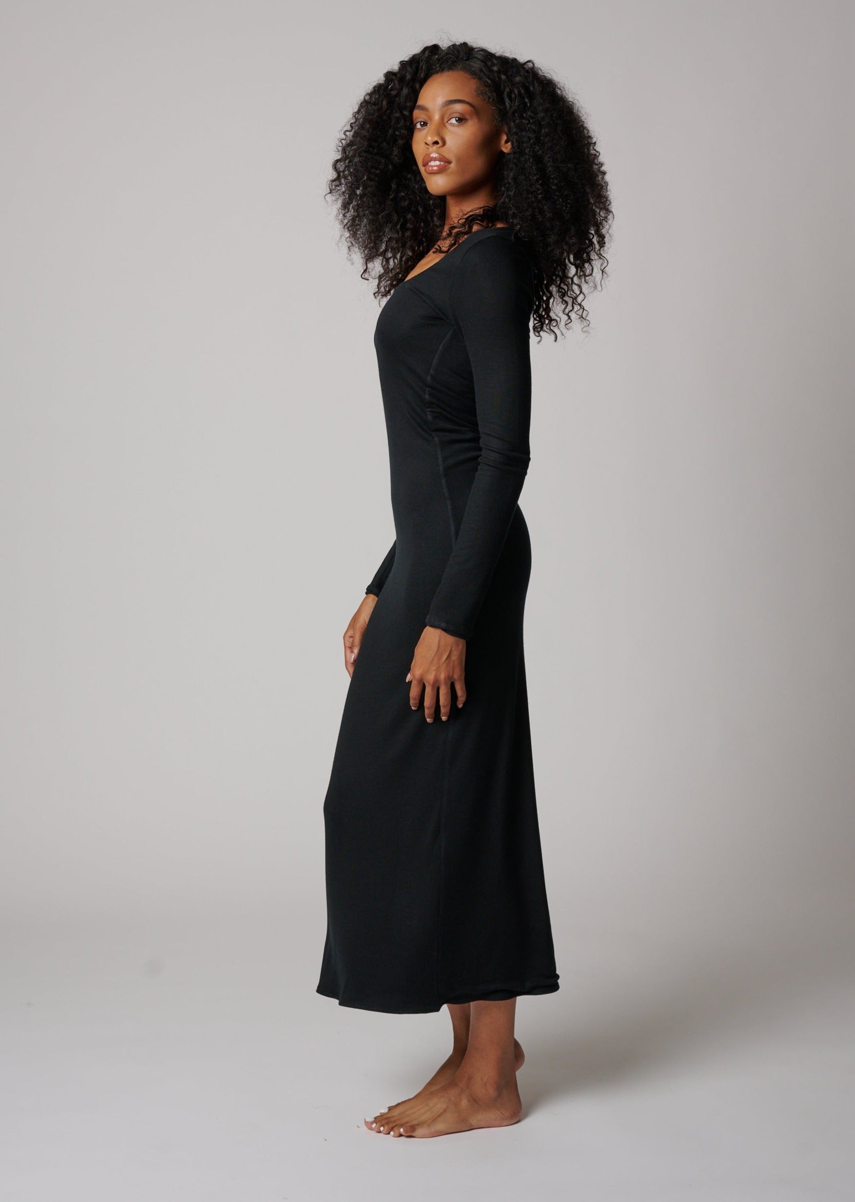 BAL HARBOR LONG SLEEVE RIB DRESS