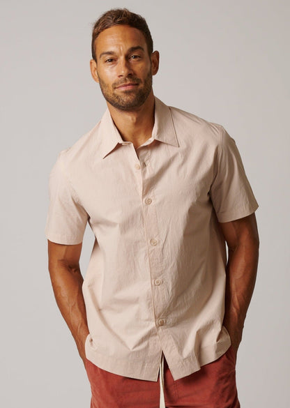 SHORT SLEEVE COTTON BUTTON UP