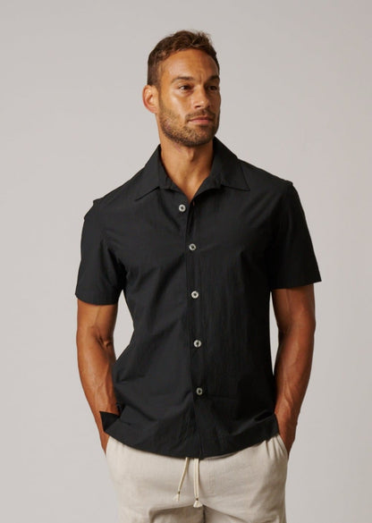 SHORT SLEEVE COTTON BUTTON UP