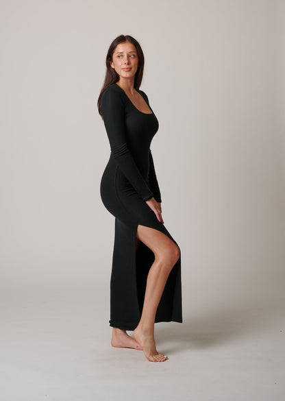 BAL HARBOR LONG SLEEVE RIB DRESS