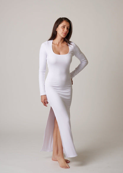 BAL HARBOR LONG SLEEVE RIB DRESS