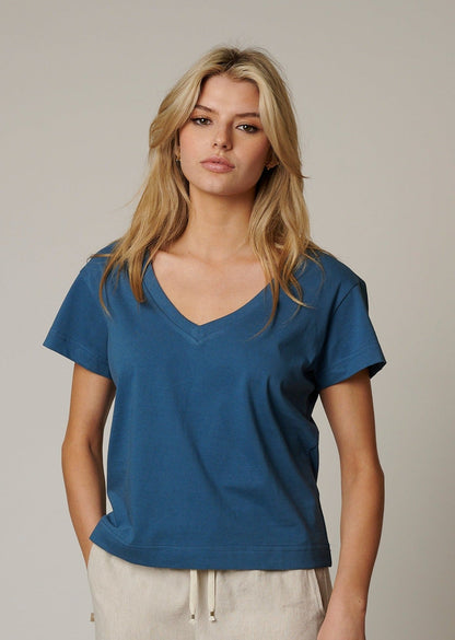 ORGANIC COTTON WOMENS V NECK