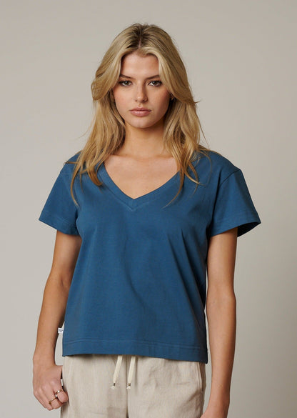 ORGANIC COTTON WOMENS V NECK