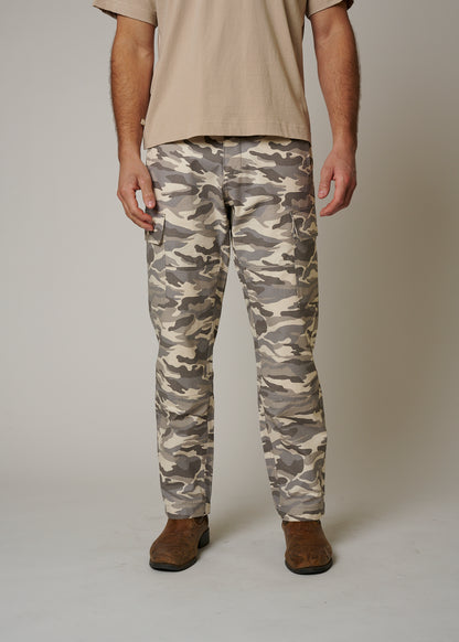 RIPSTOP CARGO CAMO PANTS