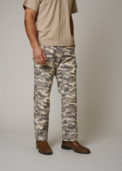 RIPSTOP CARGO CAMO PANTS