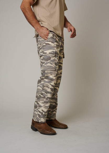 RIPSTOP CARGO CAMO PANTS