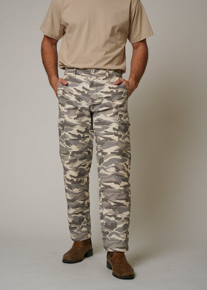 RIPSTOP CARGO CAMO PANTS