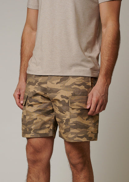 RIPSTOP CARGO CAMO SHORTS