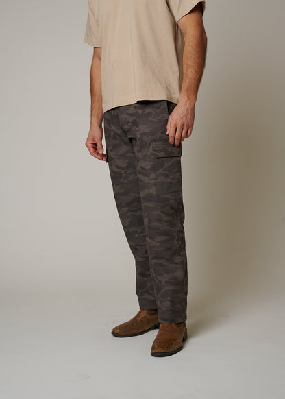 RIPSTOP CARGO CAMO PANTS