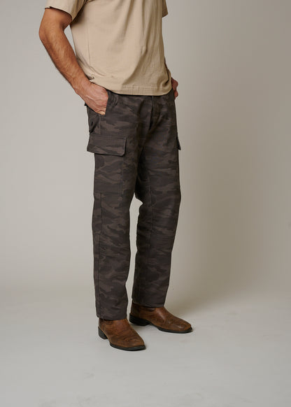 RIPSTOP CARGO CAMO PANTS