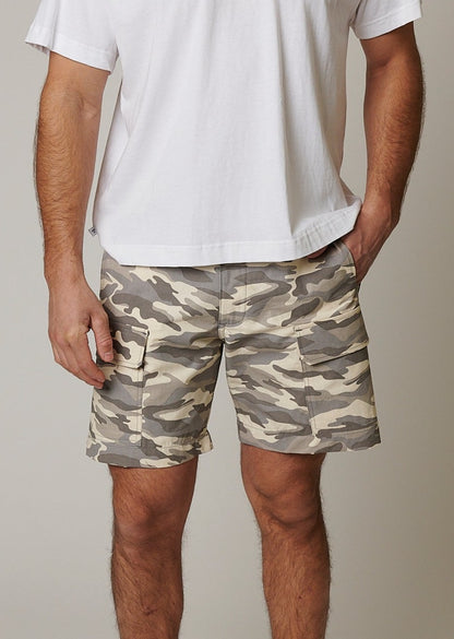 RIPSTOP CARGO CAMO SHORTS