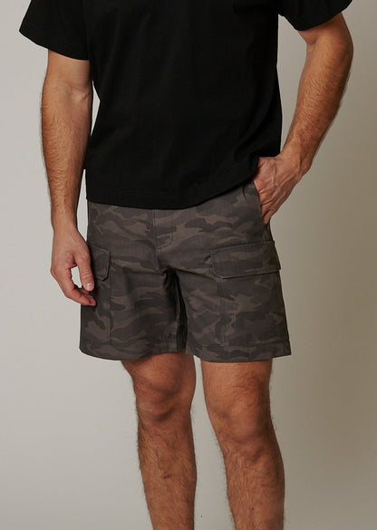 RIPSTOP CARGO CAMO SHORTS