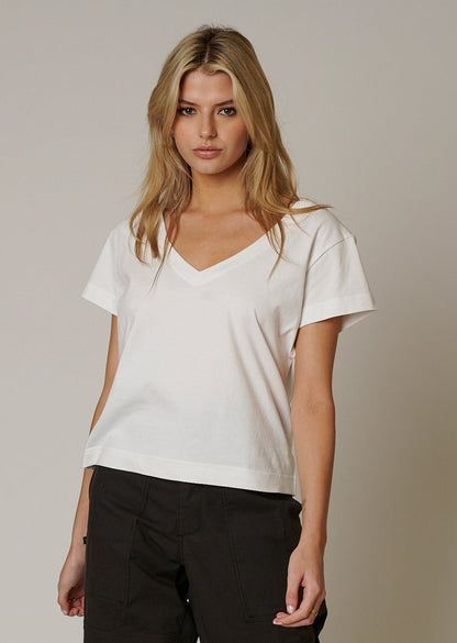 ORGANIC COTTON WOMENS V NECK