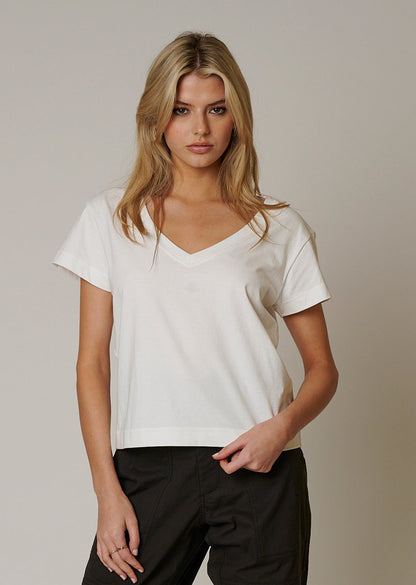 ORGANIC COTTON WOMENS V NECK