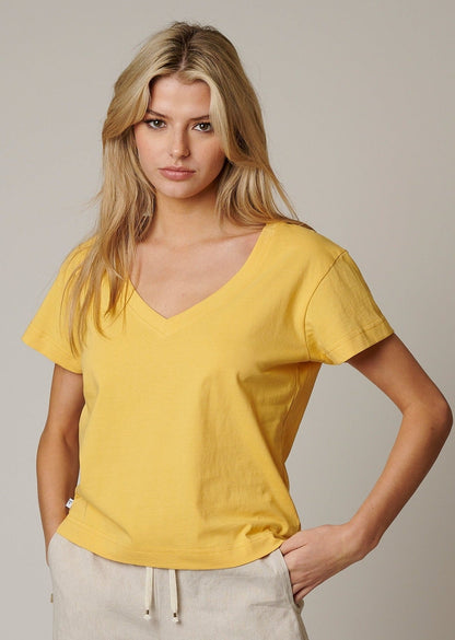 ORGANIC COTTON WOMENS V NECK