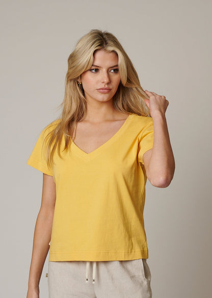 ORGANIC COTTON WOMENS V NECK