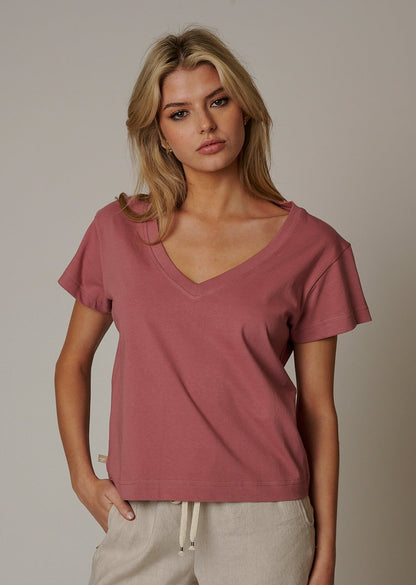 ORGANIC COTTON WOMENS V NECK