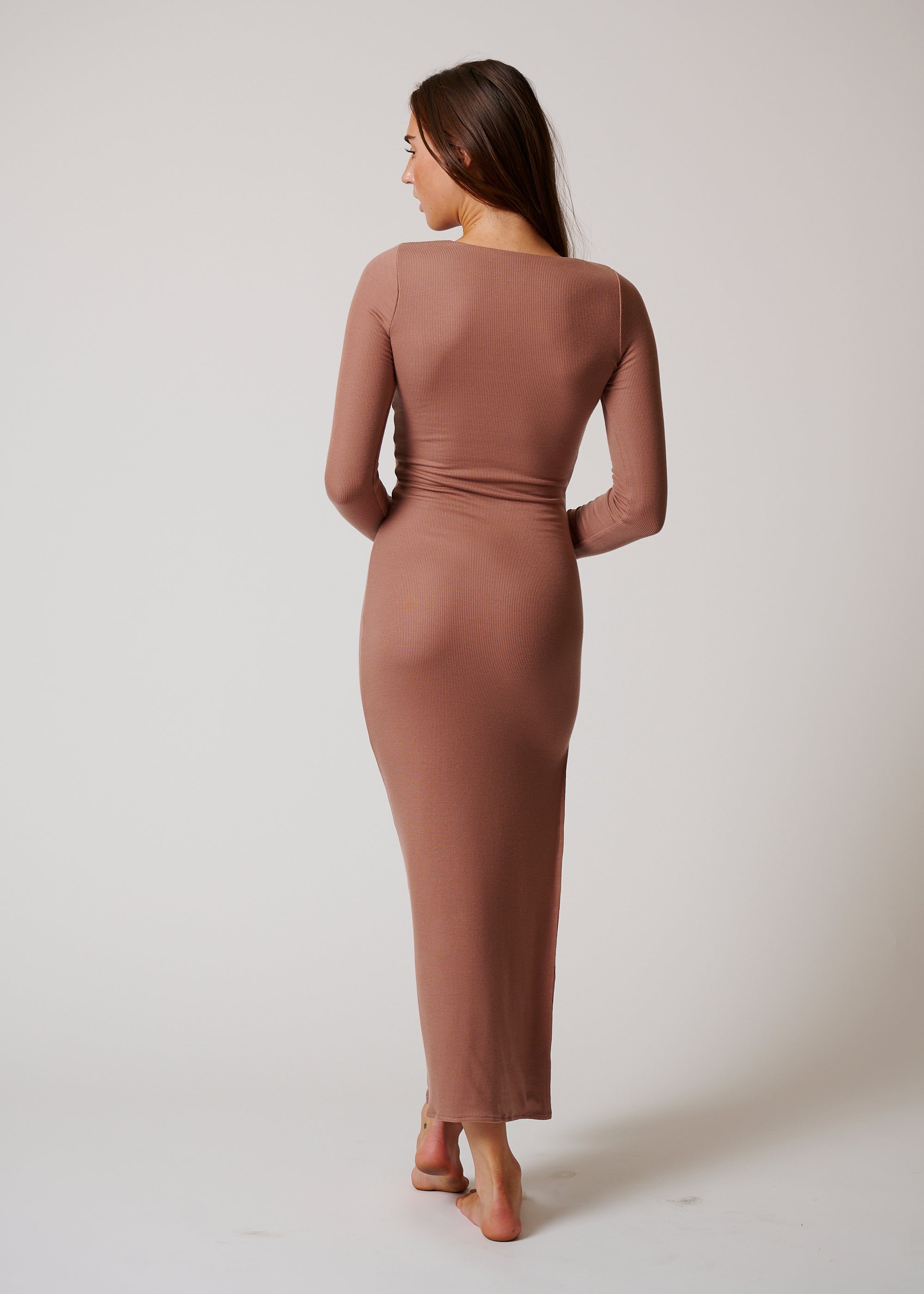 BAL HARBOR LONG SLEEVE RIB DRESS