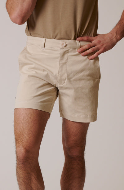 STRETCH COTTON CHINO SHORTS