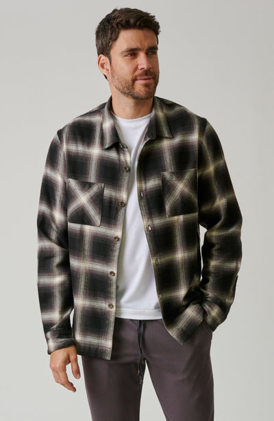 WOLF COTTON FLANNEL BUTTON UP