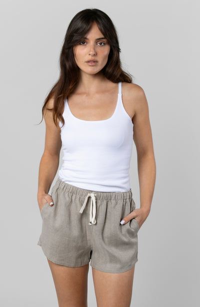 LINEN RESORT SHORTS