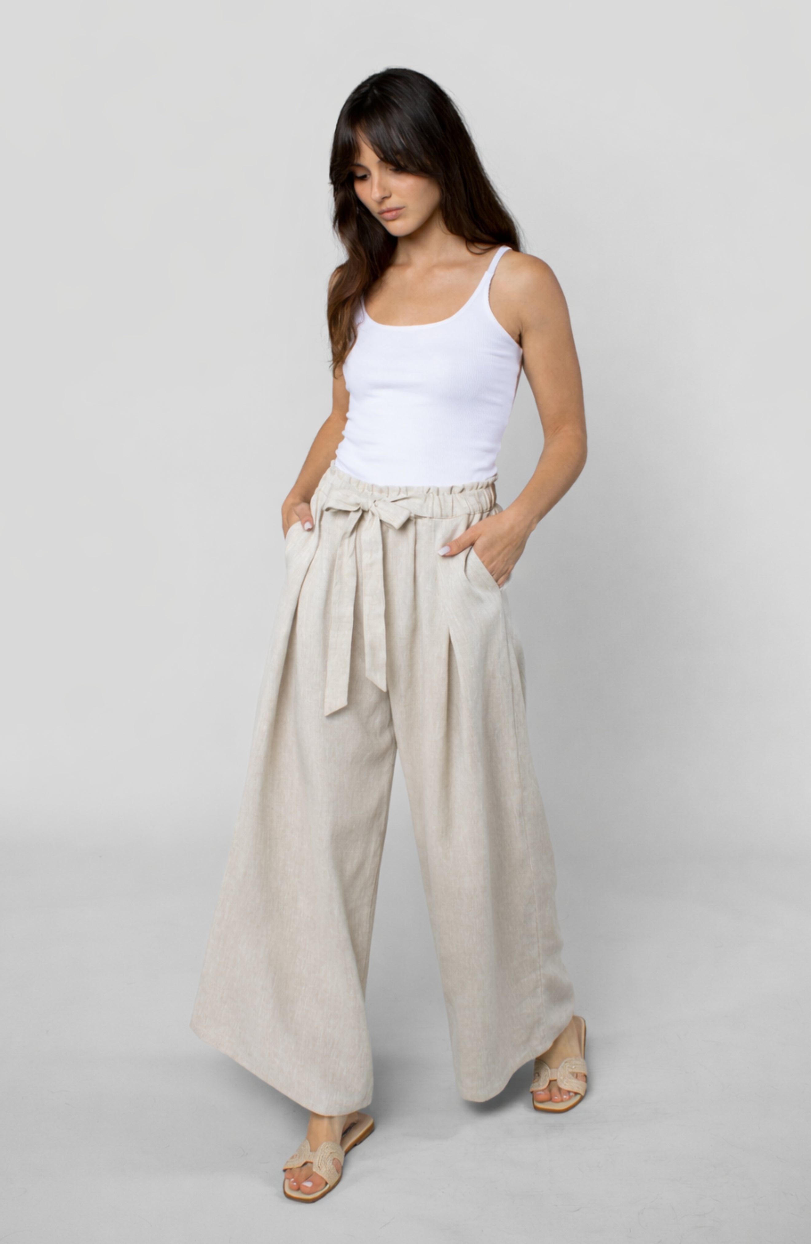 LINEN CABANA PANT
