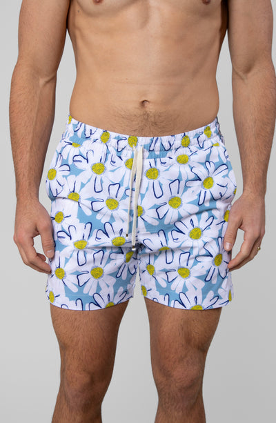 SUMMER DAISIES SWIM TRUNK