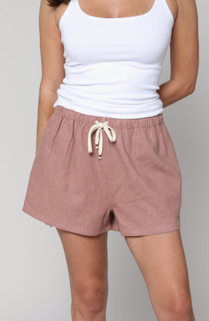 SOLANA RELAXED LINEN SHORT