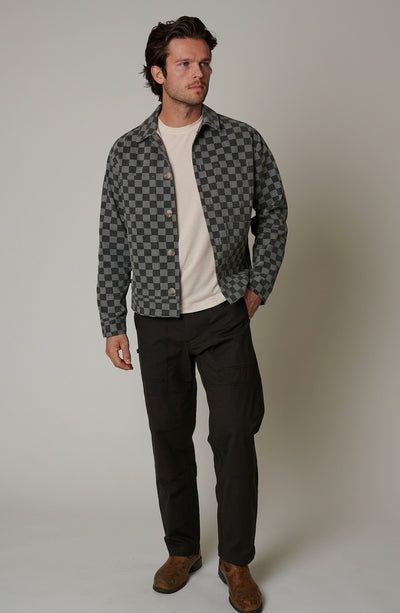 CHARCOAL CHECKMATE RANCH JACKET