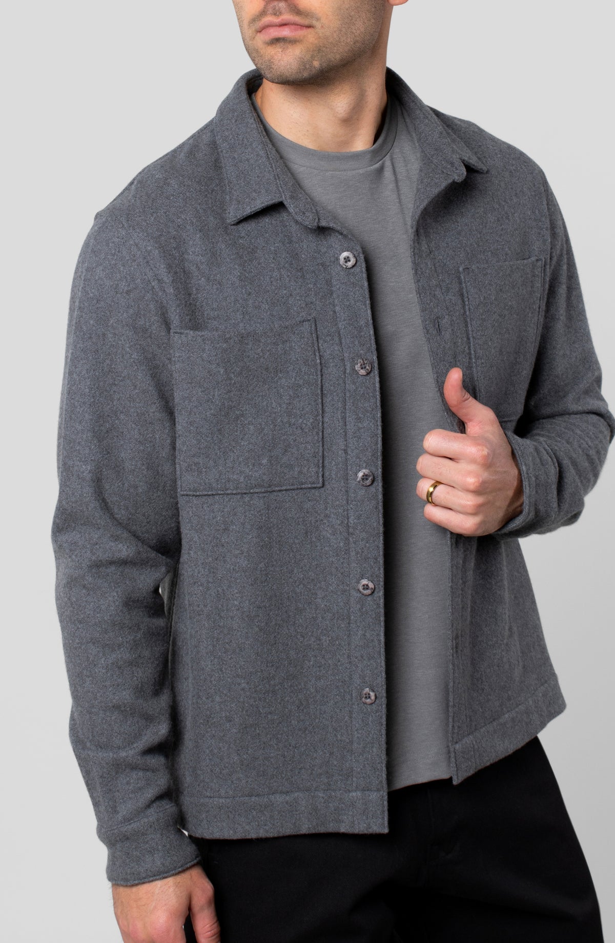 KYOTO WOOL OVER SHIRT