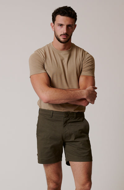 STRETCH COTTON CHINO SHORTS