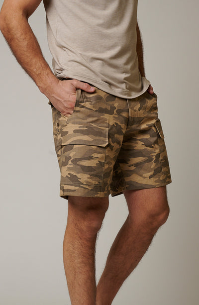 RIPSTOP CARGO CAMO SHORTS