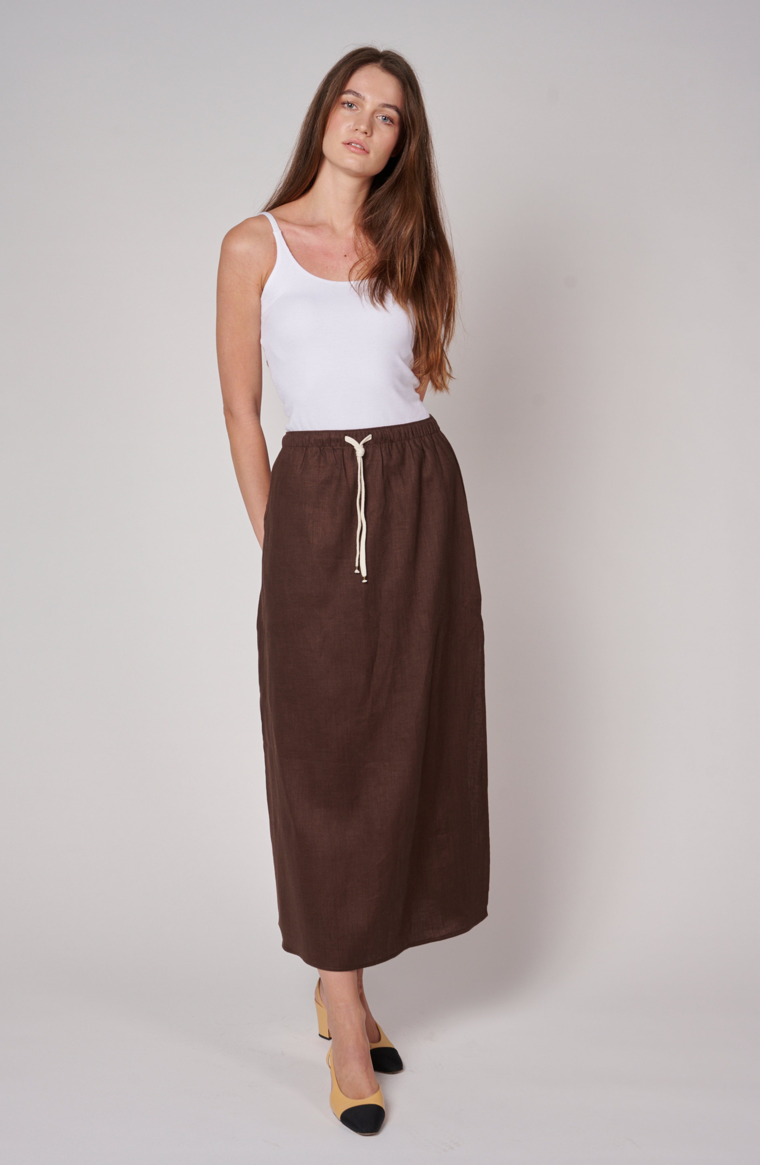 LINEN RESORT SKIRT