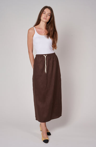 LINEN RESORT SKIRT