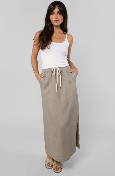 LINEN RESORT SKIRT