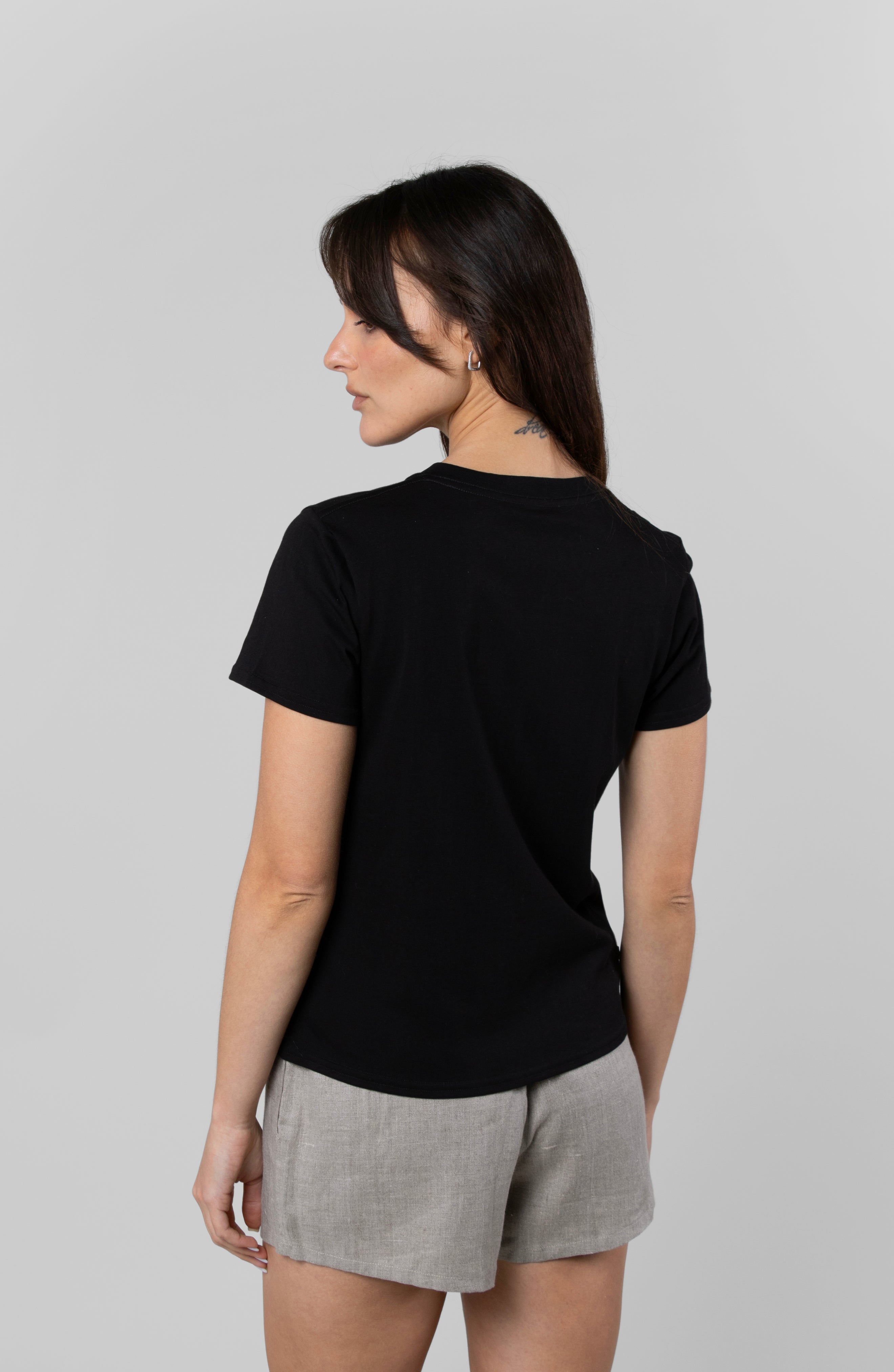 Supima V-Neck Tee | Women's Supima Cotton T-Shirt | Leisure Lab