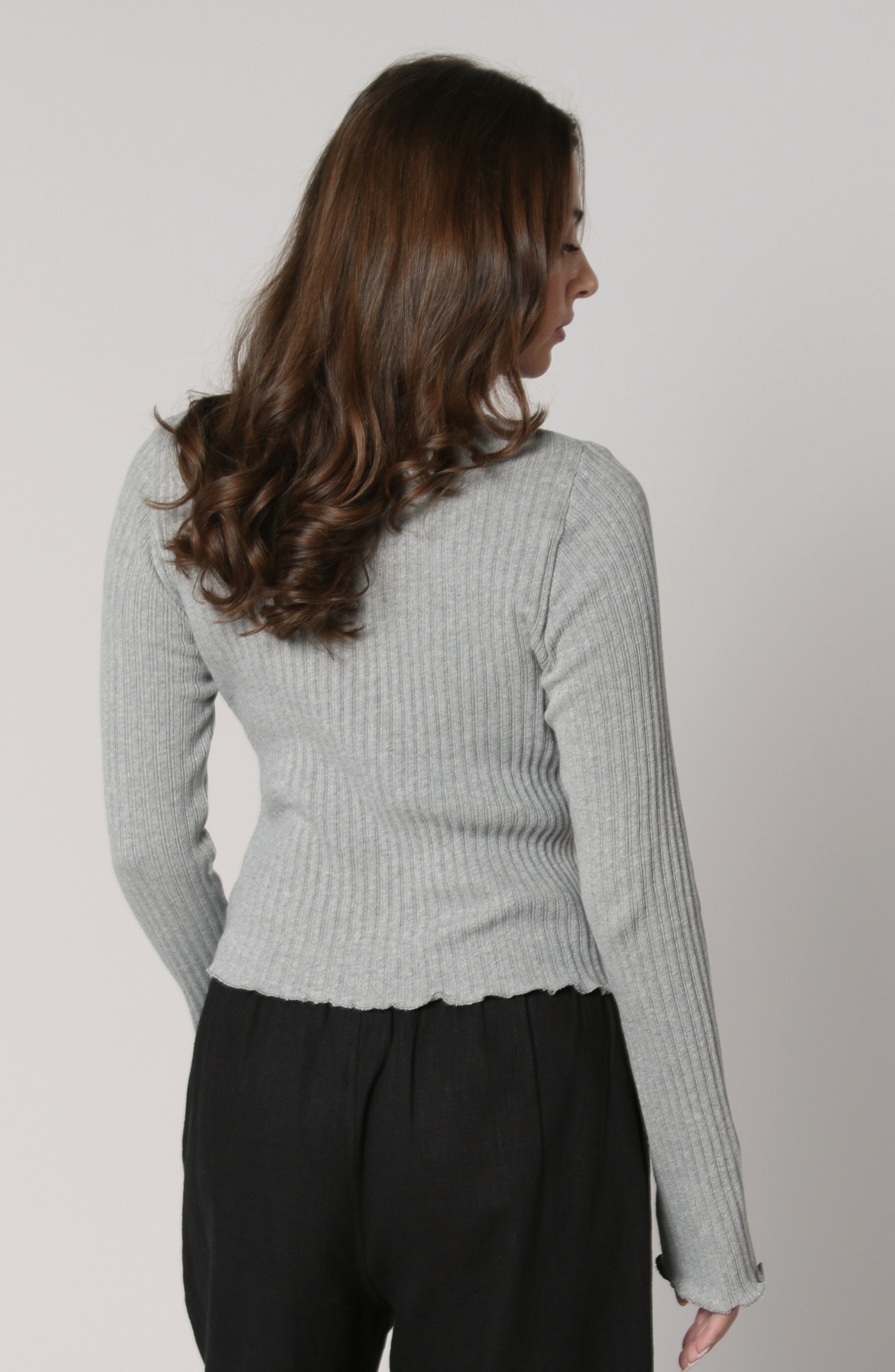 COTTON RIB LONG SLEEVE