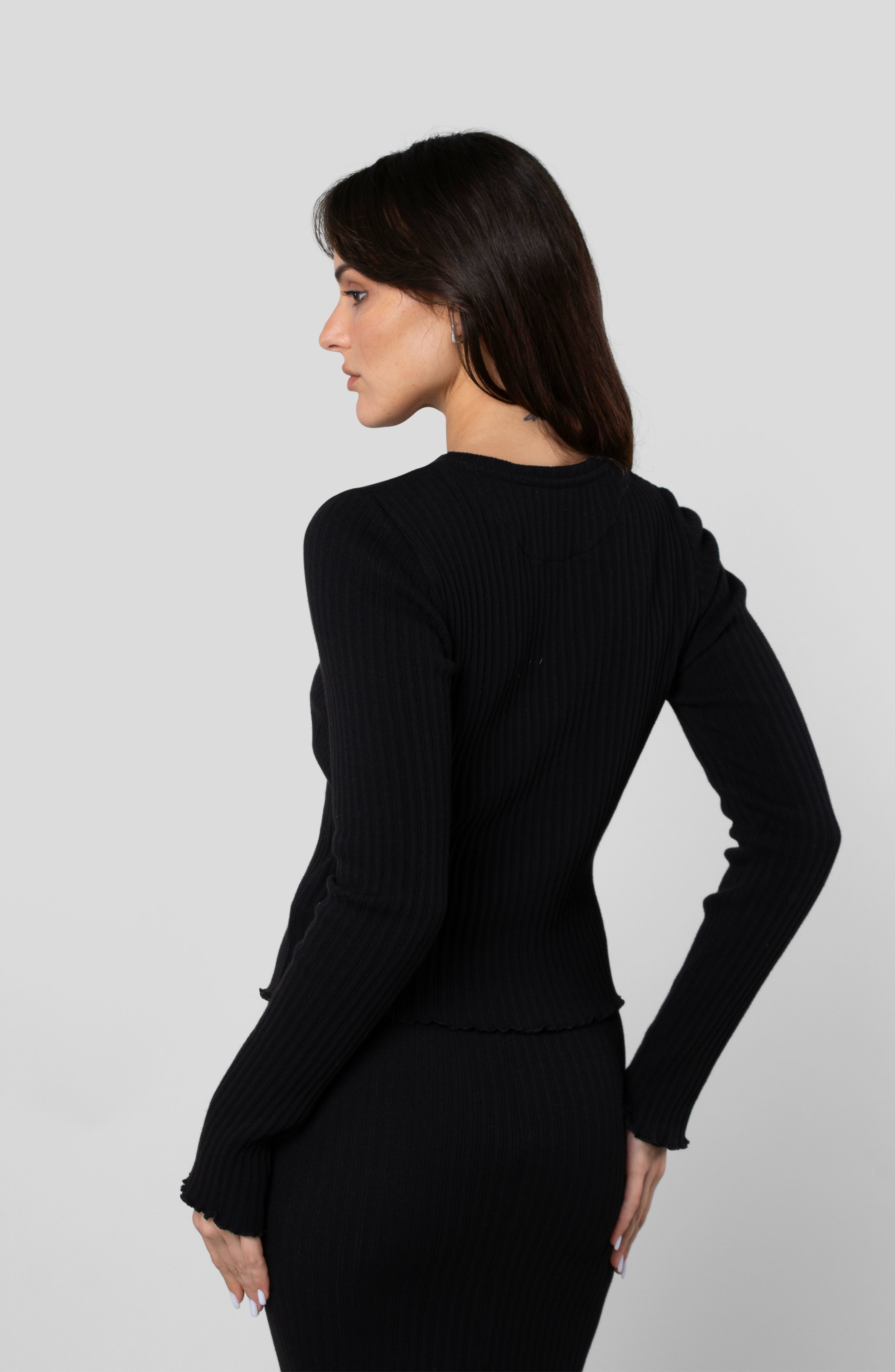 COTTON RIB LONG SLEEVE