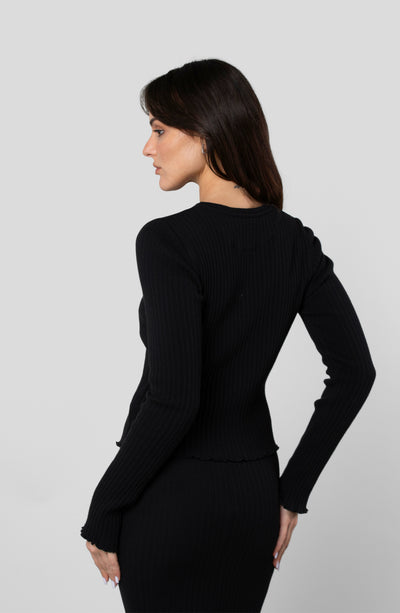 COTTON RIB LONG SLEEVE