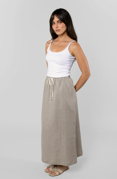 LINEN RESORT SKIRT