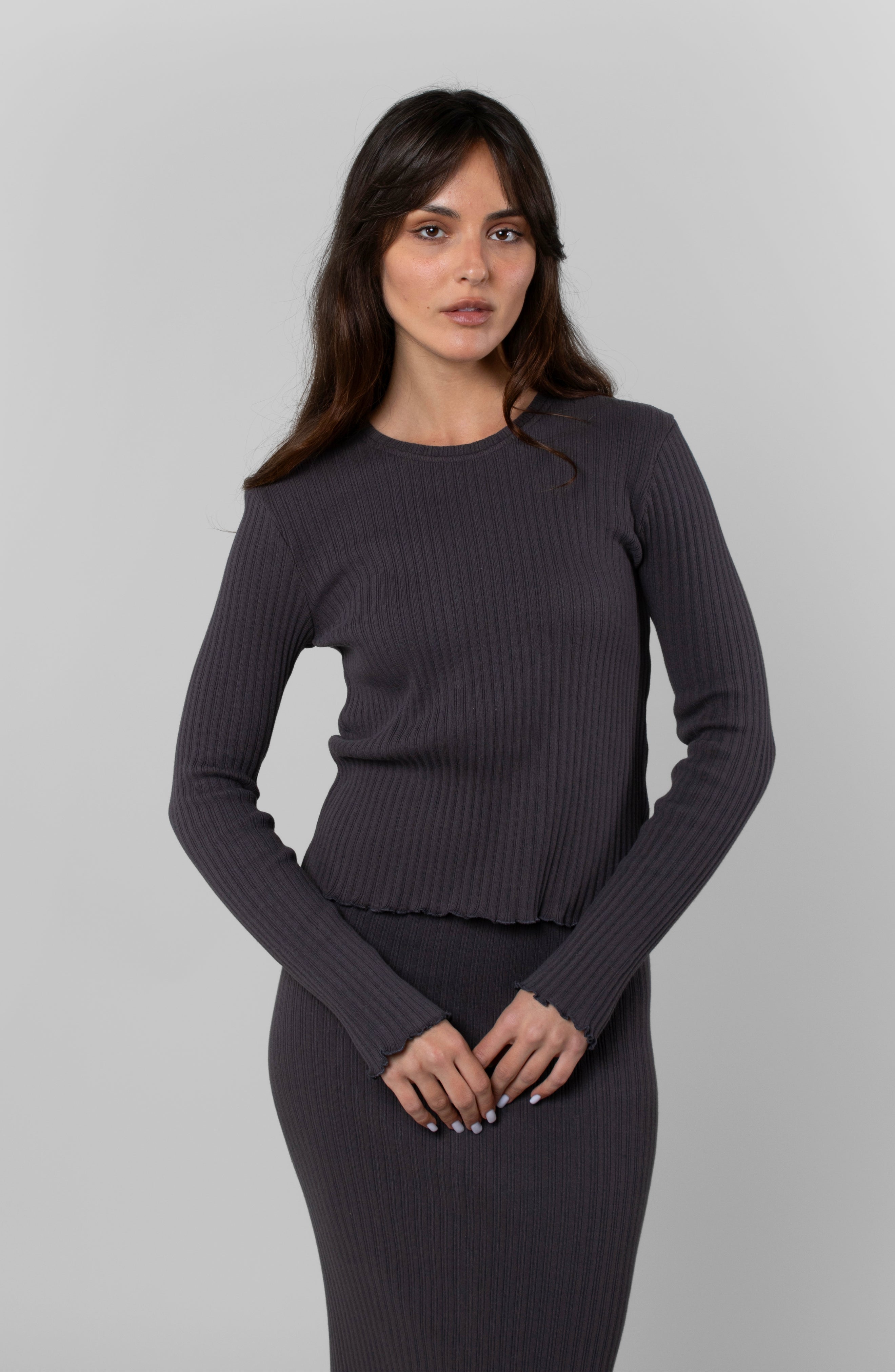 COTTON RIB LONG SLEEVE