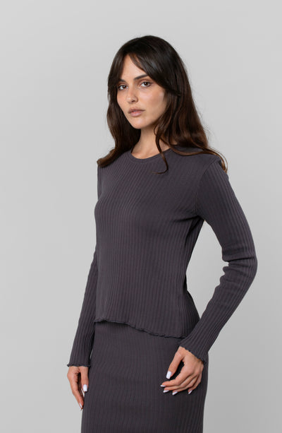 COTTON RIB LONG SLEEVE