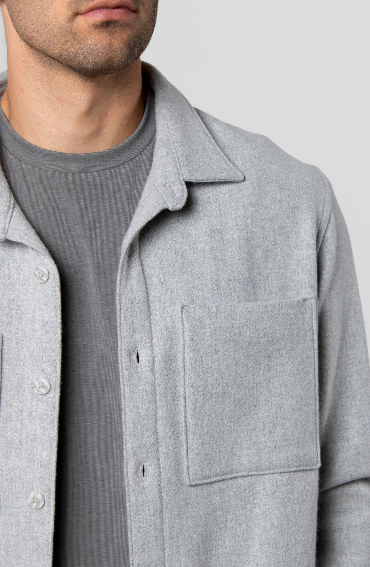 KYOTO WOOL OVER SHIRT