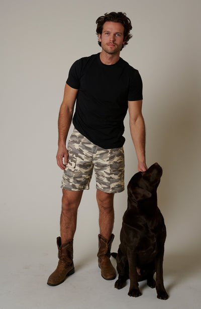 RIPSTOP CARGO CAMO SHORTS