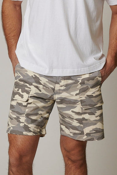 RIPSTOP CARGO CAMO SHORTS