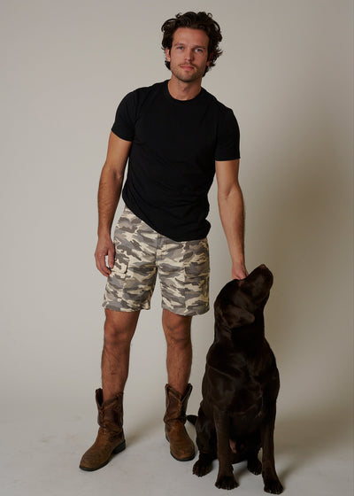 RIPSTOP CARGO CAMO SHORTS