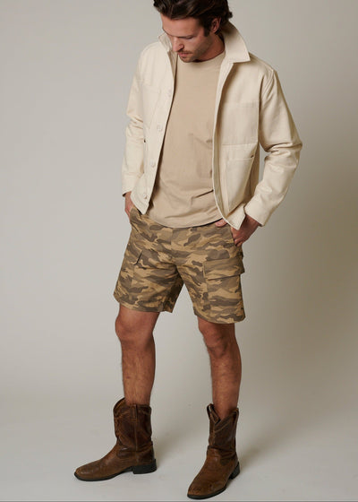 RIPSTOP CARGO CAMO SHORTS
