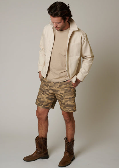 RIPSTOP CARGO CAMO SHORTS