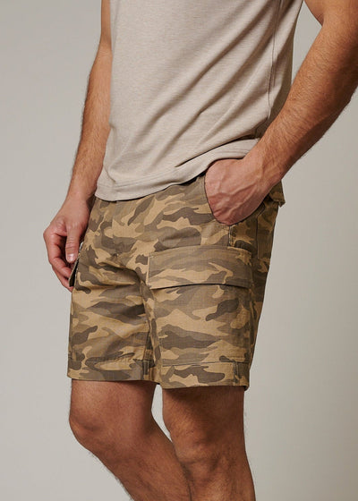 RIPSTOP CARGO CAMO SHORTS